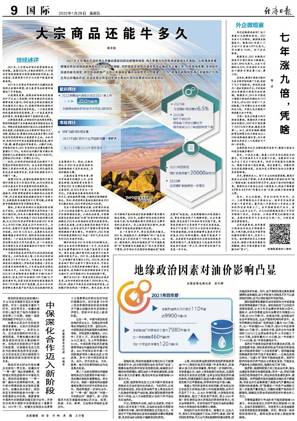 地缘政治因素对油价影响凸显